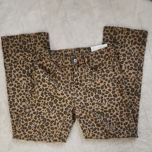 AE Stretch Leopard High-waisted Ankle Pant
